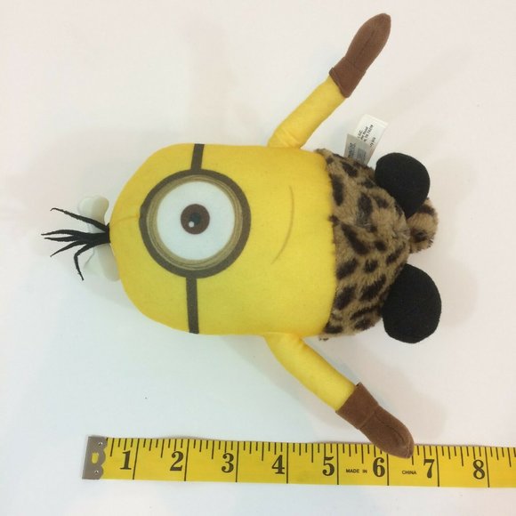 Despicable Me Stuart Caveman Minion Plush 7” Stuffed Toy Factory Illumination - Picture 10 of 10